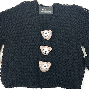 Pull bébé modèle en tricot, pull pour tout-petit modèle en tricot, cadeau de vacances pull ours en peluche modèle en tricot, téléchargement numérique immédiat image 1