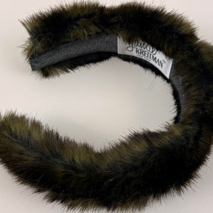 Fur Mink Headband, Faux Mink Headband, Vegan Fur Headband, Holiday Headband, Luxurious Fashion Headband, Tiara Mink Headband, Perfect Gift image 5