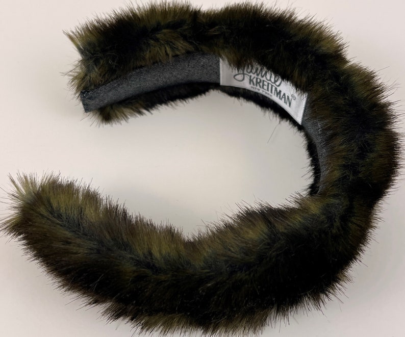 Fur Mink Headband, Faux Mink Headband, Vegan Fur Headband, Holiday Headband, Luxurious Fashion Headband, Tiara Mink Headband, Perfect Gift image 5