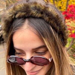 Fur Mink Headband, Faux Mink Headband, Vegan Fur Headband, Holiday Headband, Luxurious Fashion Headband, Tiara Mink Headband, Perfect Gift image 2