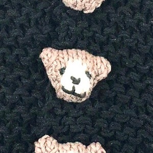 Knitting pattern TeddyBear Sweater, Knitting Pattern Baby Sweater, Easy knitting pattern Toddler sweater, Instant Digital Download image 3