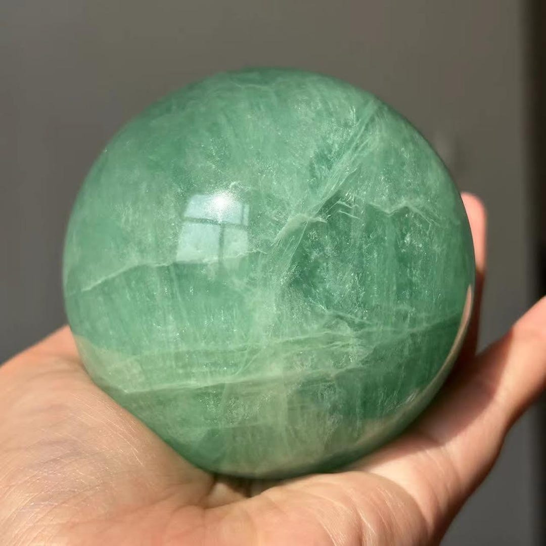 Natural Green Fluorite Sphere