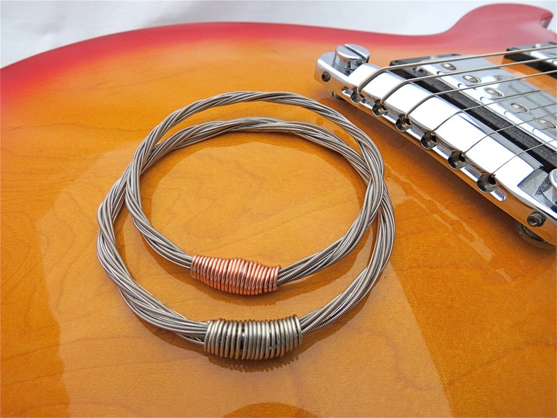 Electric Guitar String Bracelet With Your Choice Color Wrap Etsy
