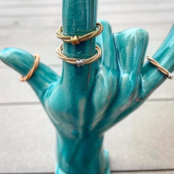 アクセサリー stanly guess guitar wood ring #16 green stanly guess guitar wood ring #16 green