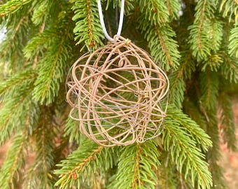 Recycled Guitar String Ornament made from recycled/upcycled guitar strings Handmade Sustainable  Musician gift