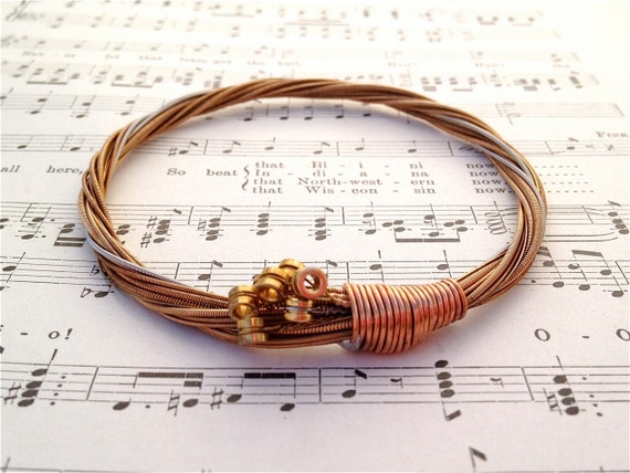 Recycled guitar cheap string jewelry