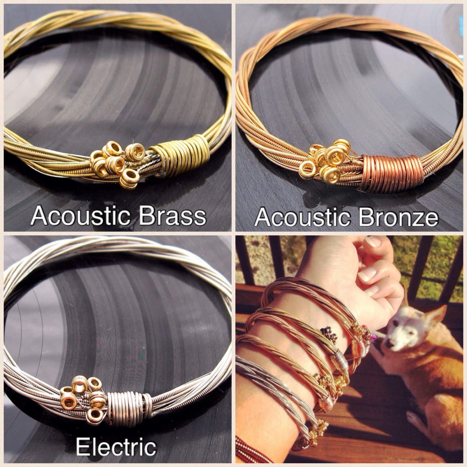 Guitar String Bracelet Custom Made in your choice of Electric Etsy
