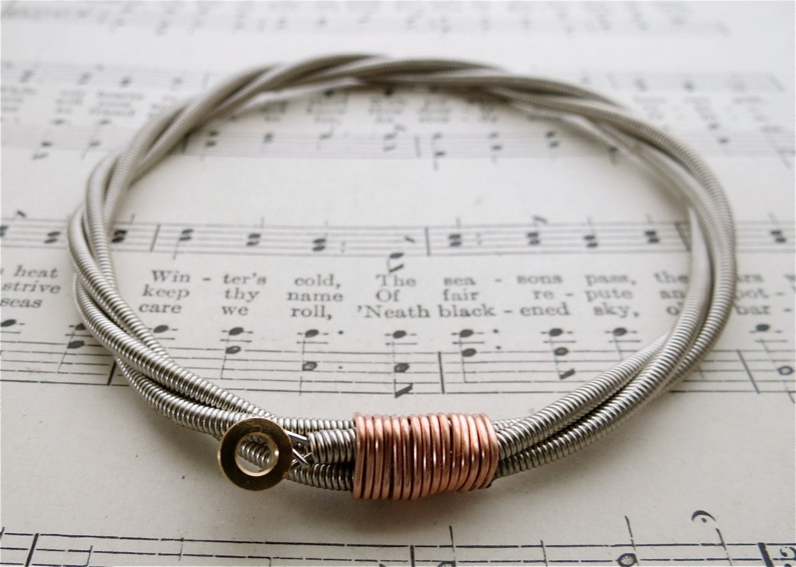 All About That Bass Recycled Bass Guitar String Bracelet With Etsy