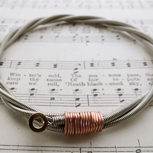 All About That Bass Recycled Bass Guitar String Bracelet With Etsy