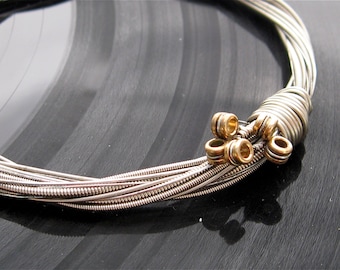Custom Guitar String Bracelet that I will make out of guitar strings THAT YOU SEND to me Unisex Unique Heirloom one of a kind Keepsake
