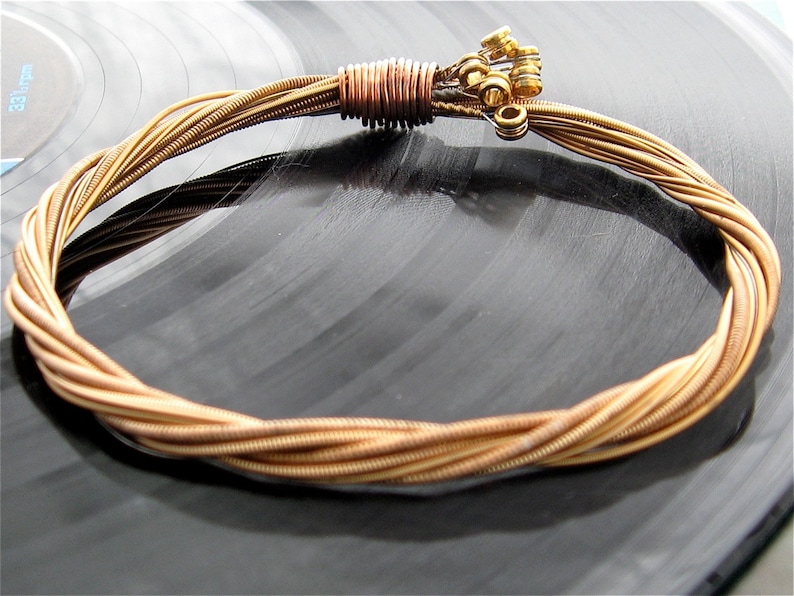 Acoustic Guitar String Bracelet Mens or Womens Unique Recycled Etsy