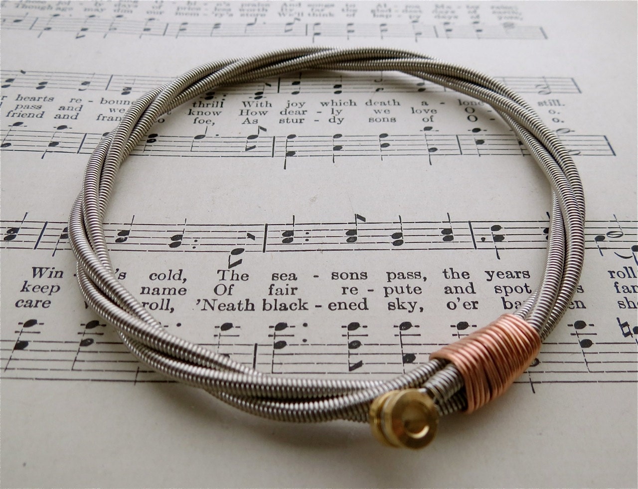 All About That Bass Recycled Bass Guitar String Bracelet With Etsy