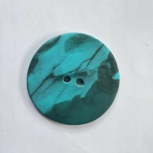 Large 2&quot; Button in Teal and Turquoise