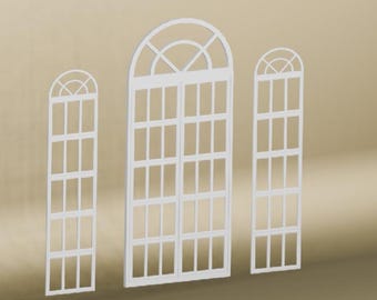 Miniature Maison Window - 1:6 Scale DIY ensemble