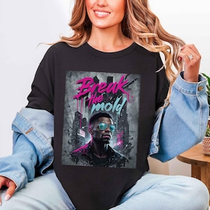 Cyberpunk Shirt Graphic Techwear T-Shirt Anime Inspired Shirt Vintage Gaming Aesthetic Retro RPG Futuristic Streetwear Gift for Gamer Shirt