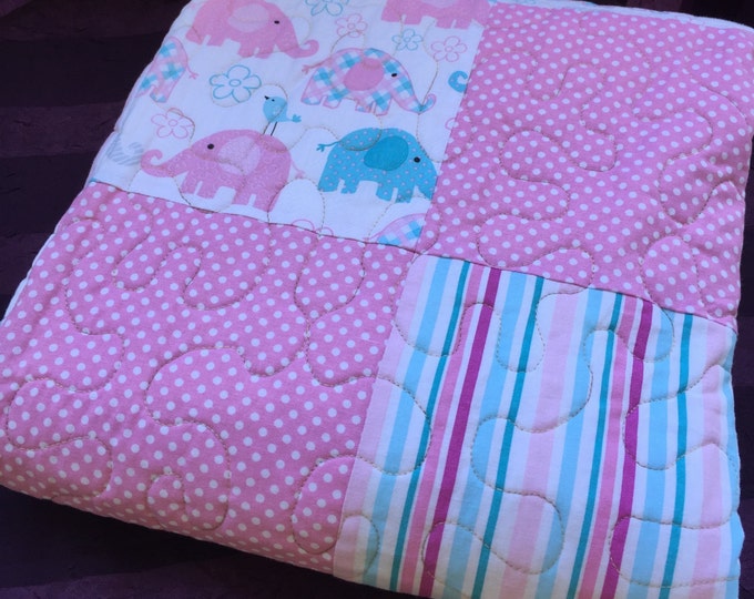 Quilt Baby Quilt Handmade Quilt Ready to Ship Made in Etsy