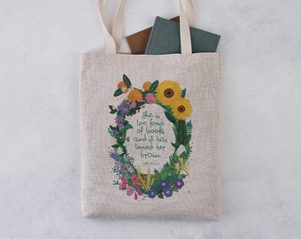 Tote Bag - Too Fond of Book - Literary Gift