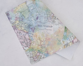 Vintage World Map - Gift Wrap - Wrapping Paper Sheets