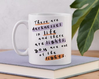Bram Stoker Dracula Quotes - "There Are Darknesses in Life" - Halloween Gift - Encouraging Quote Mug