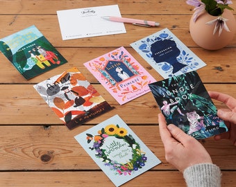 Book Cover Postcard Set of 12 - Literary Stationery