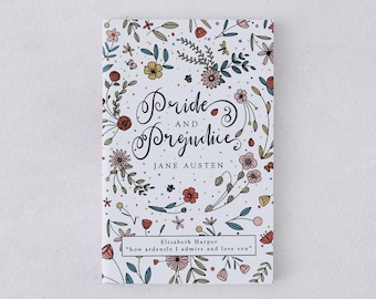Personalised Pride and Prejudice Book  - Jane Austen - Valentines Day Gift