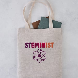 ステミニスト トートバッグ - STEM のフェミニスト - 女性科学者 - 学生へのギフト