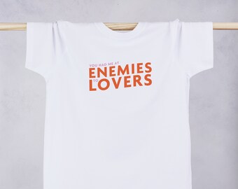 Enemies to Lovers - Blue and white bookish T Shirt