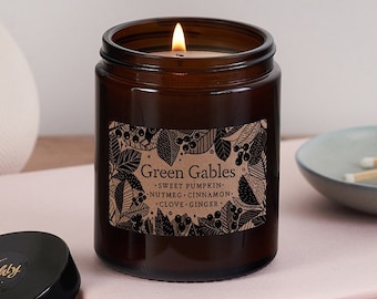 Green Gables Pumpkin Spice Candle – Bookish Vegan Autumn Soy Wax