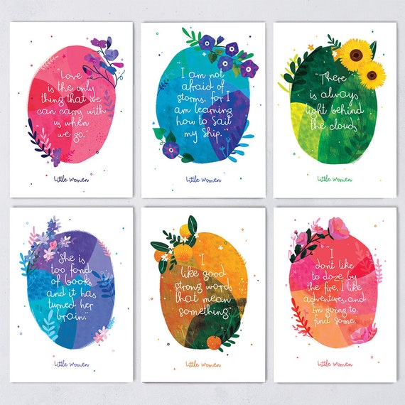Postcard Set Little Women Postcards Little Women Gift 12 Etsy Postcard Set Little Women Postcards Little Women Gift 12 Etsy