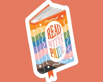 Read with Pride - LGBTQIA - Large Premium Sticker