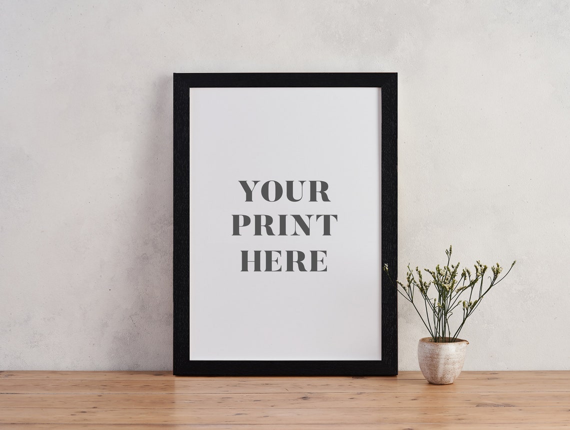 A3 Picture Frame in Grey White Black Handmade Wooden Frame Etsy