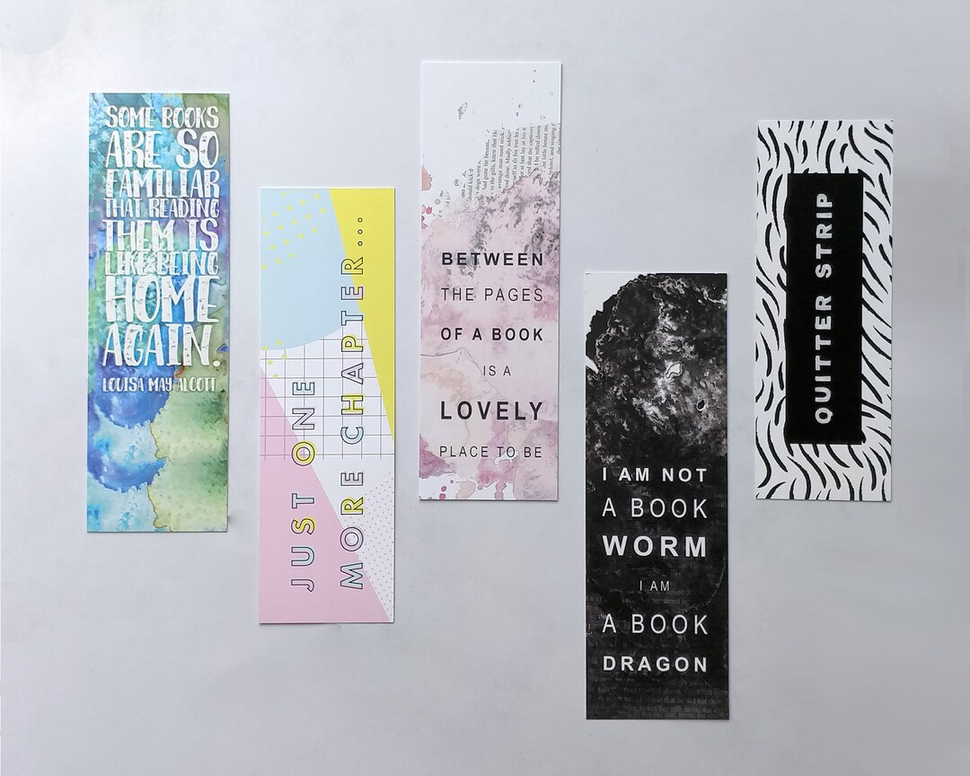 Book Lover Bookmark Set Bookmark Bundle Five Bookmarks Literary Gift Etsy Book Lover Bookmark Set Bookmark Bundle Five Bookmarks Literary Gift Etsy