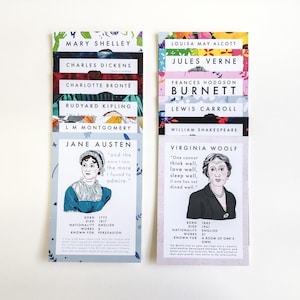 Postcard Set - Authors - Stat Card