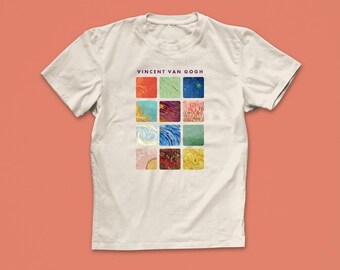 Van Gogh T-Shirt – Vincent Van Gogh Artist Tee – Fine Art Graphic Shirt – Colourful Painter T-Shirt – Gift for Art Lovers