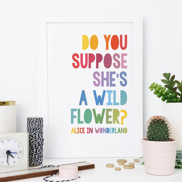 Do You Suppose Shes a Wildflower Print - Etsy