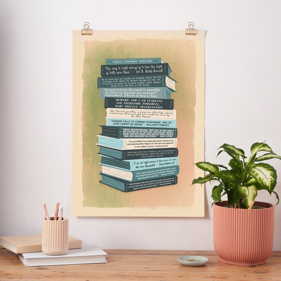 Feminist Quotes Poster - A2 Female Author Art - School Learning Material