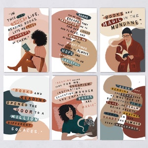 Ce que la lecture signifie | Ensemble de cartes postales littéraires | Cadeau lecteur Booktok