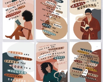 What Reading Means - Literary Postcard Set - Booktok and Reader Gift