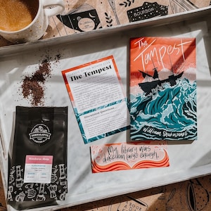 Book Subscription Box - Coffee and Book Club - Monthly Book Subscription - Classic Books and Coffee Gift - Subscription Gift