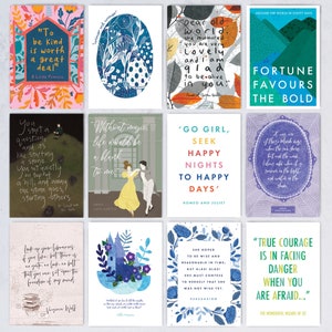 Postcard Set - Classic Book Quotes - Literary gift