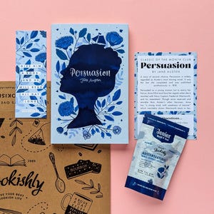 Book Subscription Box - Tea and Classic Book Club - Monthly Book Subscription - Books and Tea Gift - Subscription Gift