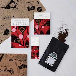 Coffret d'abonnement de livre - Club de poésie - Abonnement mensuel de poésie - Cadeau de poésie - Cadeau d'abonnement - Livres de poésie