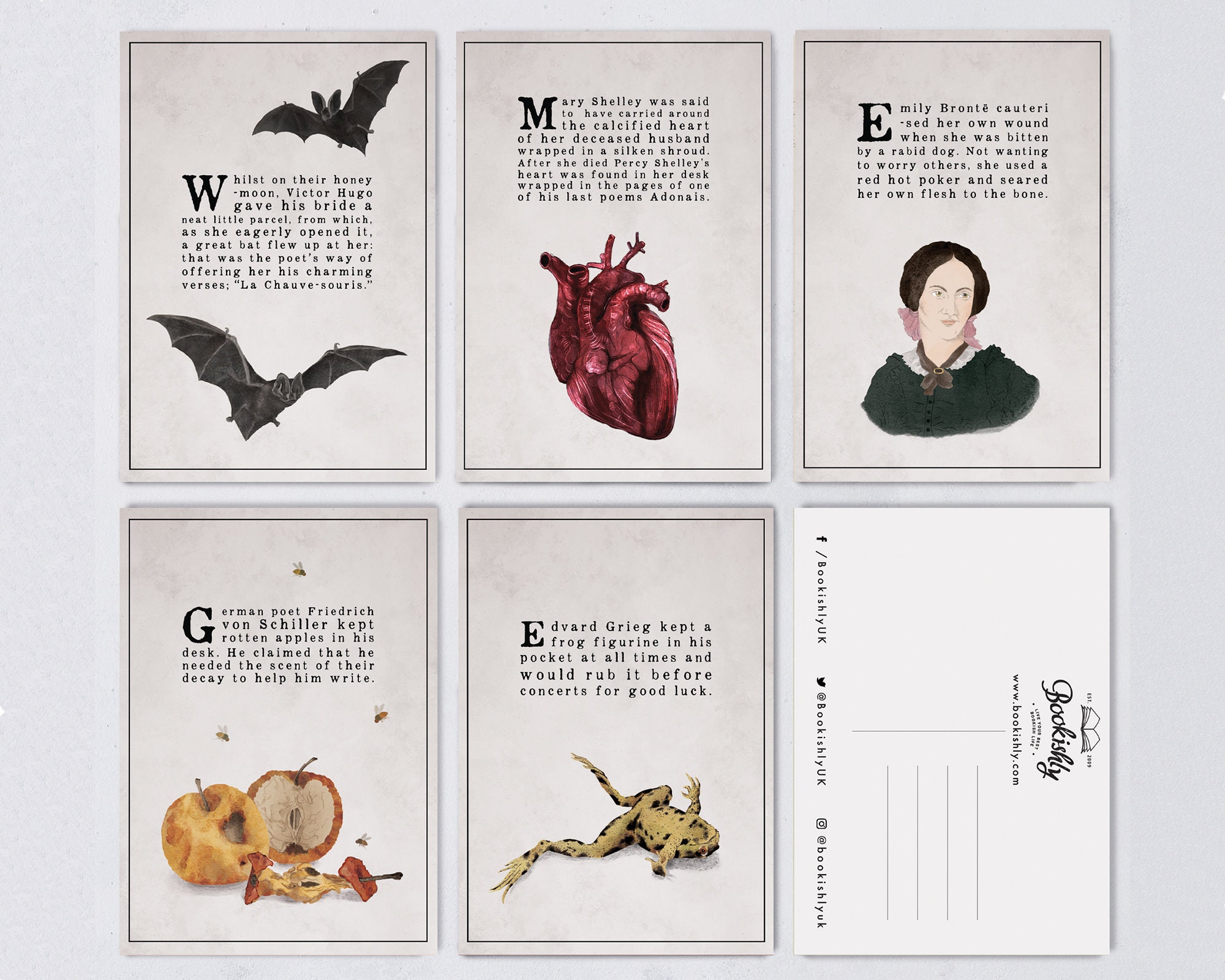 Dark Academia Postcard Set Gothic Gift Dark Academia - Etsy Canada
