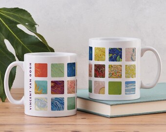 Van Gogh Mug – Vincent Van Gogh Artist Coffee Mug – Colourful Fine Art Cup – Ceramic Art Lover Gift – Post-Impressionist Mug