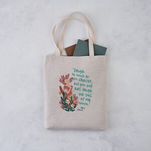 The Bennet Sisters - Book Tote - Literary Tote - Pride and Prejudice Gift - Jane Austen Gift - Book Lover Gift - Illustrative Design image 2