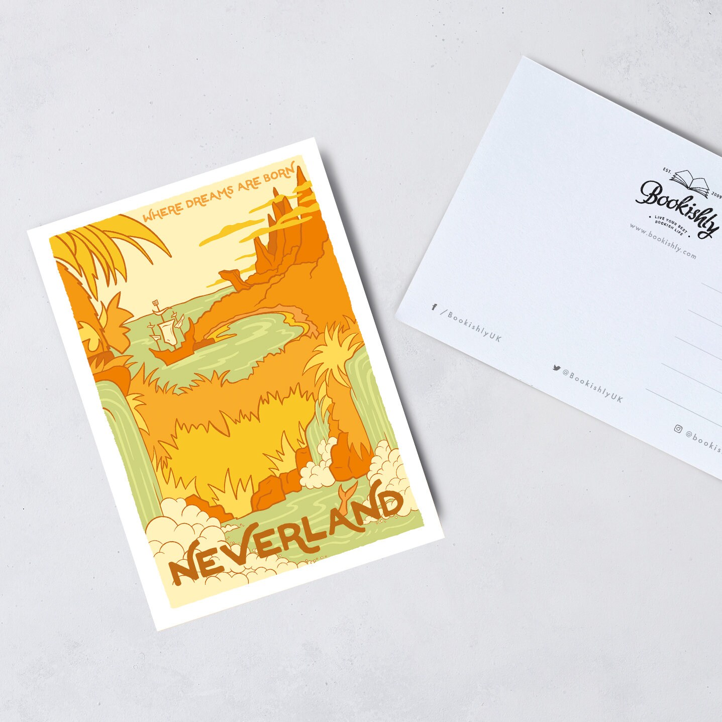 Fictional Travel Postcard Set | Literary Vintage Childhood Novels