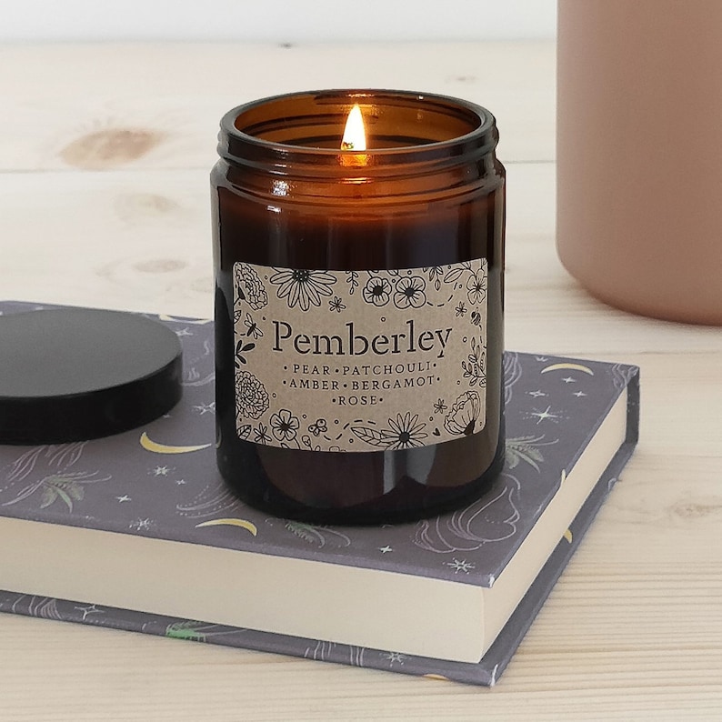 Pemberley Candle Pride and Prejudice Jane Austen Gifts image 3