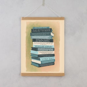 Great feminist writers and author quotes. Inspiring artwork for create writers, authors and readers. Gift for bookworms, book lovers and bibliophiles. Educational artwork and decor for schools, classrooms. Educational tool for teachers.