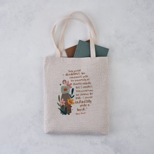 The Bennet Sisters - Book Tote - Literary Tote - Pride and Prejudice Gift - Jane Austen Gift - Book Lover Gift - Illustrative Design image 5