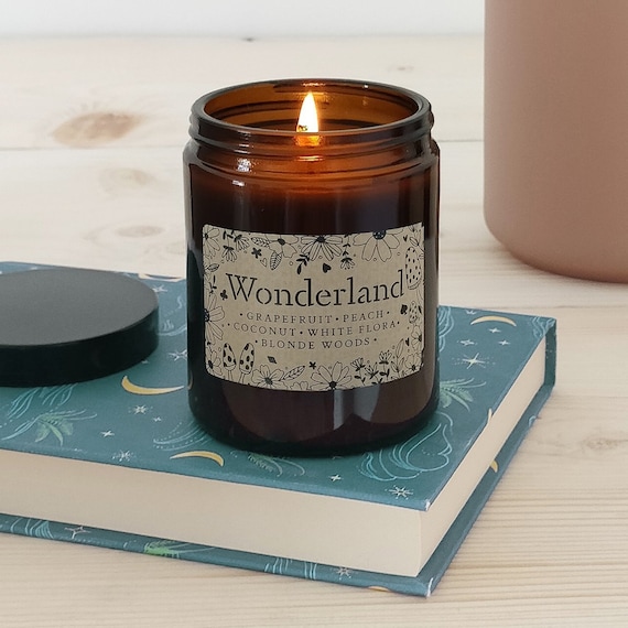 Decorative Candles Soy Candles Book Candles Jar Candles Scented Candles Alice in Wonderland Candles Queen of Hearts Candles